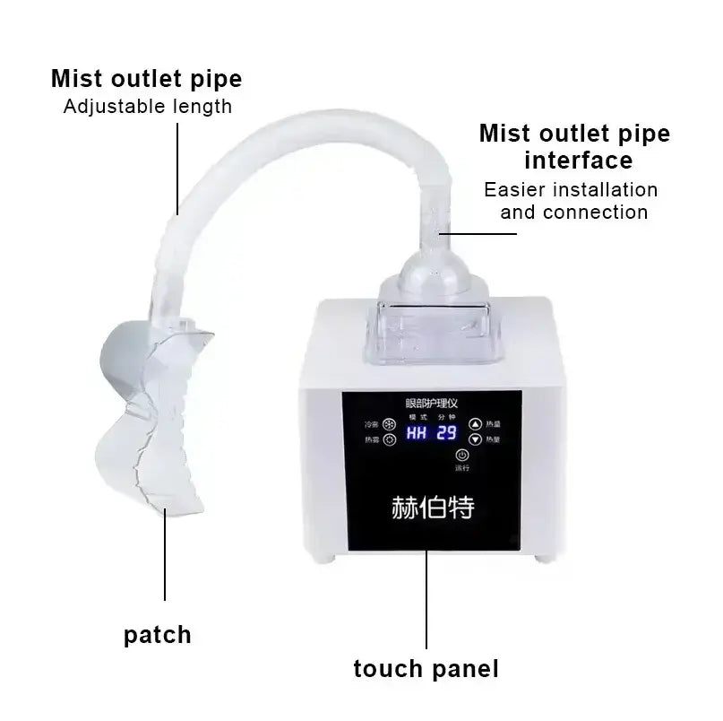 Cold Hot Nano Mist Eye Atomizer Portable Eye SPA Steamer Relieve Eye Fatigue Dry Eyes Dark Circles Moisturizing Eye Care Device - Nexvibe