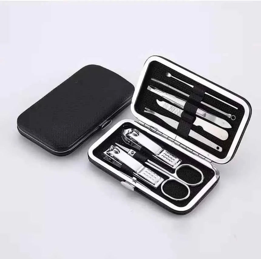 Complete Nail Tool Set 1 Units, 8 Essential Tools per Kit, Sharp Blades & Safe Handles, Easy to Carry in Pocket or Bag