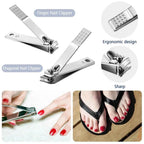Complete Nail Tool Set 1 Units, 8 Essential Tools per Kit, Sharp Blades & Safe Handles, Easy to Carry in Pocket or Bag