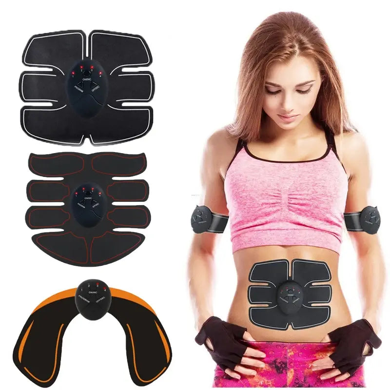 Electric Muscle Stimulator EMS Wireless Buttocks Hip Trainer Abdominal ABS Stimulator Fitness Body Slimming Massager - Nexvibe