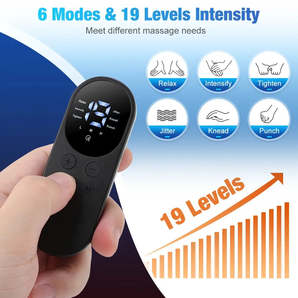 Electric Neck Massager EMS Muscle Massage Stimulator Low Frequency Instrument Back Cervical Calf Patches Pain Joints Mini Device - Nexvibe