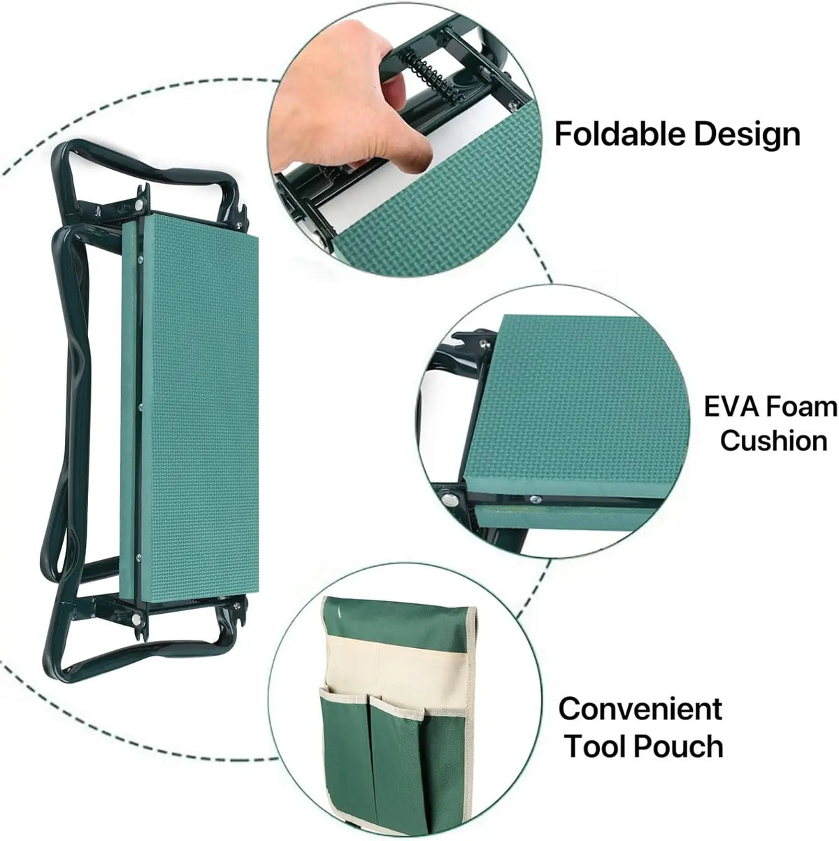 Ergonomic Foldable Garden Kneeler Seat – Your Must-Have Gardening Companion - United States