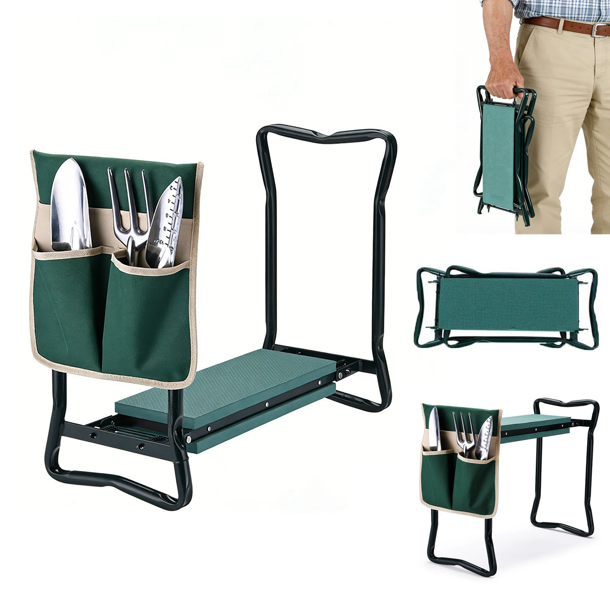 Ergonomic Foldable Garden Kneeler Seat – Your Must-Have Gardening Companion - United States