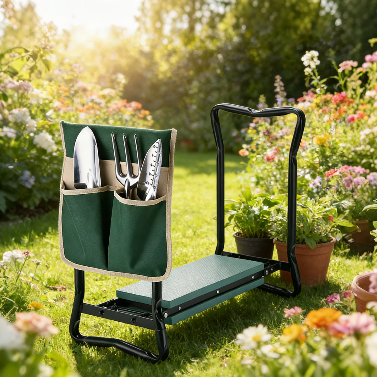 Ergonomic Foldable Garden Kneeler Seat – Your Must-Have Gardening Companion - United States