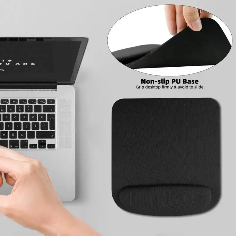 Ergonomic Mouse Pad with Gel Wrist Rest - Comfortable Keyboard Wrist Support for Office & Gaming, Non-Slip Base - Nexvibe