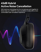 Experience Superior Sound Quality with QCY H3 ANC Wireless Headphones - 60H Battery Life & Advanced Noise Cancellation