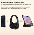 Experience Superior Sound Quality with QCY H3 ANC Wireless Headphones - 60H Battery Life & Advanced Noise Cancellation