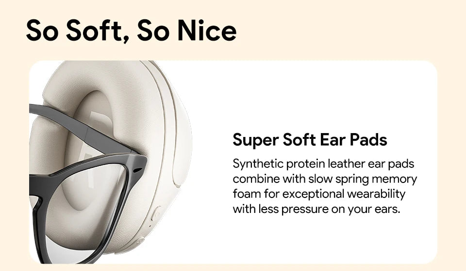 Experience Superior Sound Quality with QCY H3 ANC Wireless Headphones - 60H Battery Life & Advanced Noise Cancellation