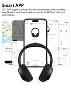 Experience Superior Sound Quality with QCY H3 ANC Wireless Headphones - 60H Battery Life & Advanced Noise Cancellation