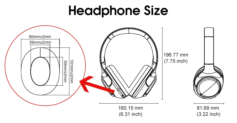 Experience Superior Sound Quality with QCY H3 ANC Wireless Headphones - 60H Battery Life & Advanced Noise Cancellation