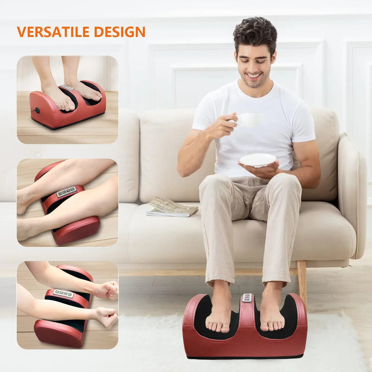 Foot massage machine Foot kneading foot leg massager electric heating home leg machine Christmas gifts, Valentine's Day gifts, M - Nexvibe