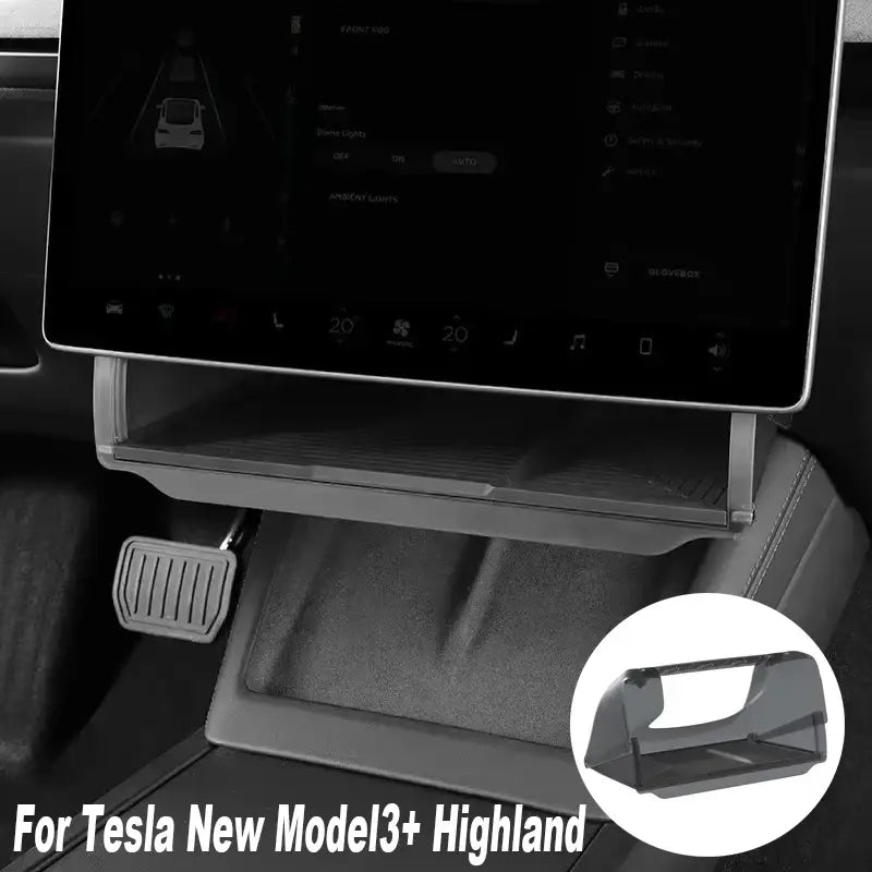 For Tesla Model Y LAUNCH/Juniper/3+ Highland Central Control Screen Storage Box Car Storage Box Automotive Accessories - Nexvibe
