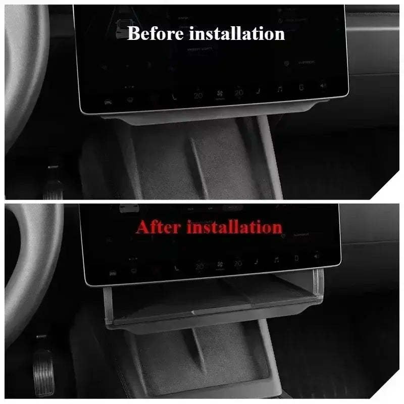 For Tesla Model Y LAUNCH/Juniper/3+ Highland Central Control Screen Storage Box Car Storage Box Automotive Accessories - Nexvibe