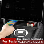 For Tesla Model Y LAUNCH/Juniper/3+ Highland Central Control Screen Storage Box Car Storage Box Automotive Accessories - Nexvibe