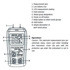 BSIDE Digital Wood Moisture Meter Professional Timber Damp Tester Handheld Hygrometer Lumber Detector EMT01 with HD LCD Display