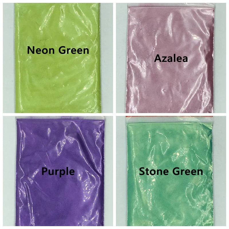 10g Mica Powder Pigment for Nail Glitter.Cosmetic, Resin with Pearlescent Pearl Luster, for DIY Soap Making, for Slime, DIY Craf