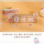 100 pcs Kawaii Cloud Zoo Masking Washi Tape Cute Cat penguin Decorative Adhesive Tape Decora Diy Scrapbooking Sticker Label