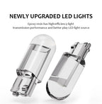 10X New W5W LED T10 Car Lights COB Glass Interior Parts Bulbs White ice blue Yellow Auto License Plate Lamp Dome Read Light 12V