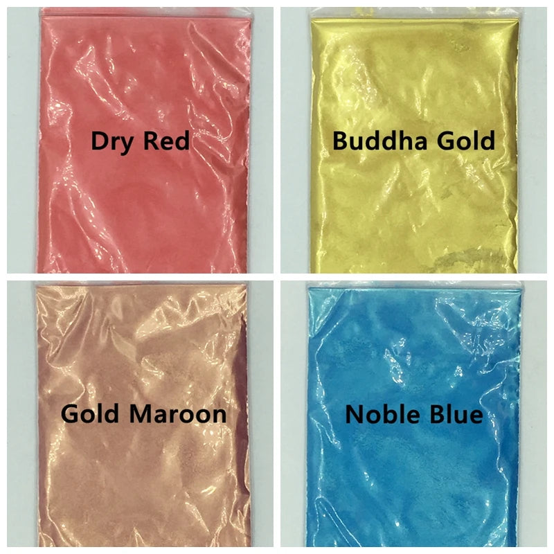 10g Mica Powder Pigment for Nail Glitter.Cosmetic, Resin with Pearlescent Pearl Luster, for DIY Soap Making, for Slime, DIY Craf