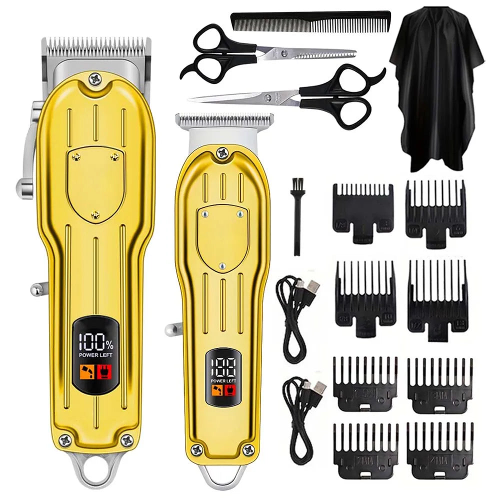 Hair Clippers Electric Razor Shavers for Men USB Rechargeable Clippers and Trimmer Beard Trimmer Barber Kit
