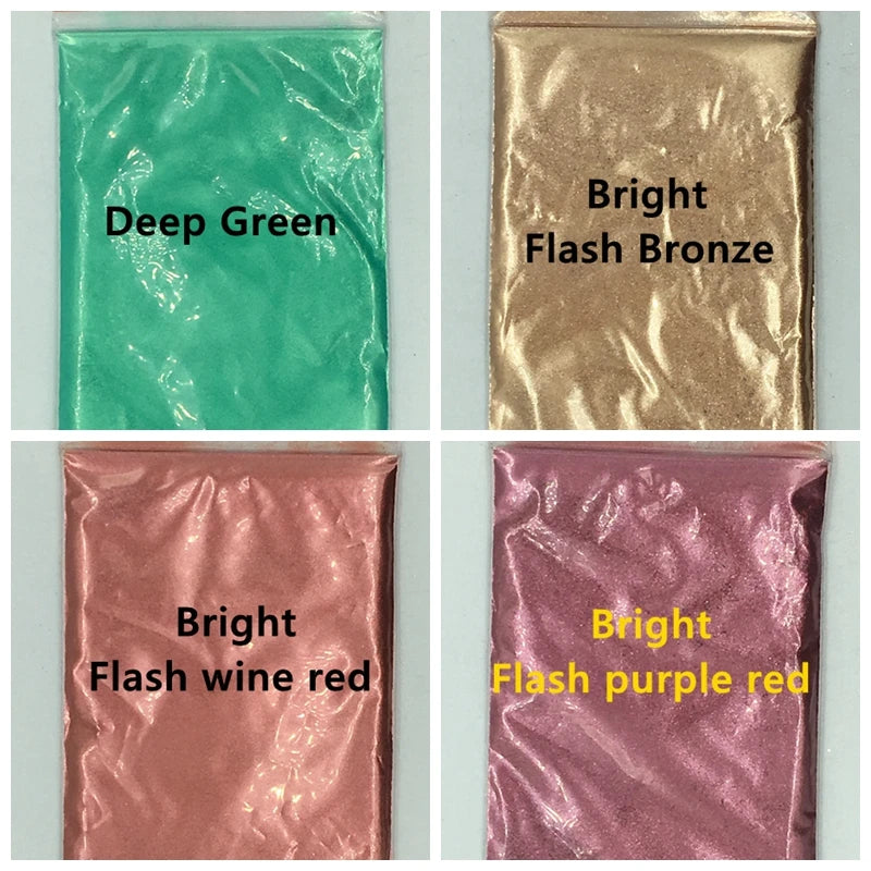 10g Mica Powder Pigment for Nail Glitter.Cosmetic, Resin with Pearlescent Pearl Luster, for DIY Soap Making, for Slime, DIY Craf