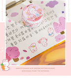 100 pcs Kawaii Cloud Zoo Masking Washi Tape Cute Cat penguin Decorative Adhesive Tape Decora Diy Scrapbooking Sticker Label