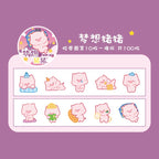 100 pcs Kawaii Cloud Zoo Masking Washi Tape Cute Cat penguin Decorative Adhesive Tape Decora Diy Scrapbooking Sticker Label