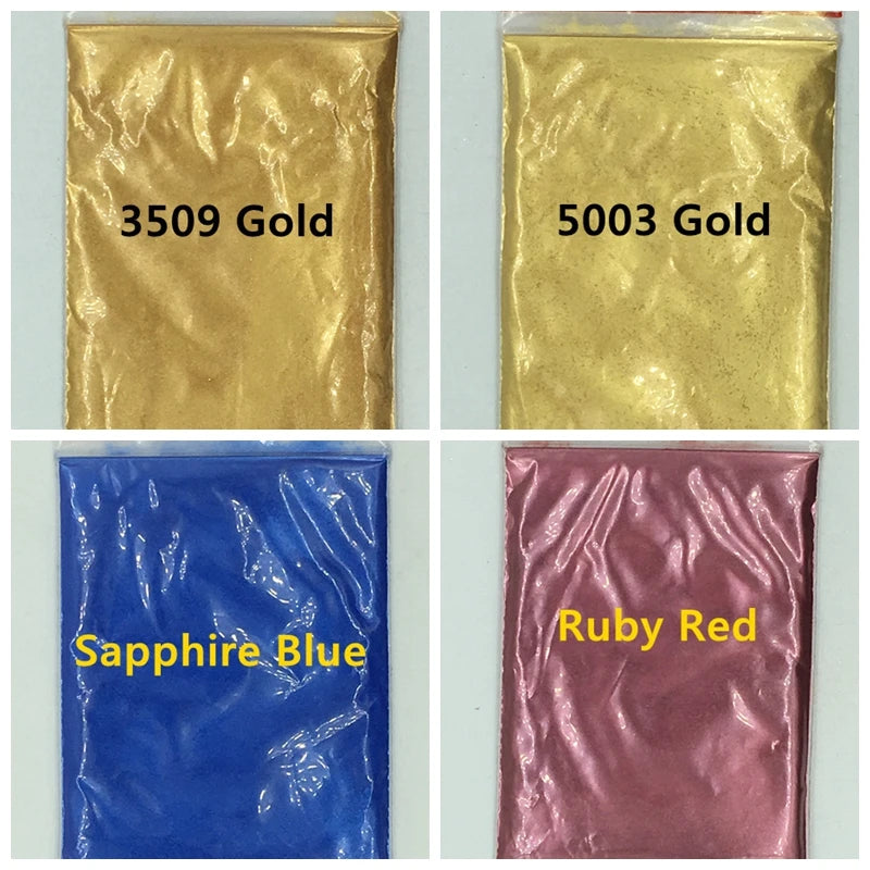 10g Mica Powder Pigment for Nail Glitter.Cosmetic, Resin with Pearlescent Pearl Luster, for DIY Soap Making, for Slime, DIY Craf