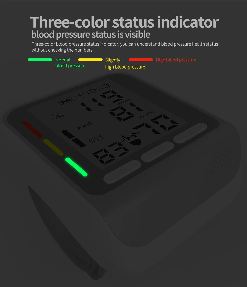 Tensiometer Or Finger Oximeter Medical Digital Blood Pressure Monitor Heart Rate Pulse Meter Household Automatic Tonometer