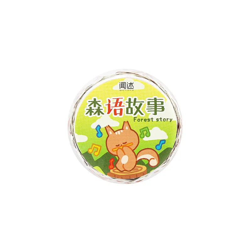 100 pcs Kawaii Cloud Zoo Masking Washi Tape Cute Cat penguin Decorative Adhesive Tape Decora Diy Scrapbooking Sticker Label