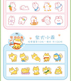 100 pcs Kawaii Cloud Zoo Masking Washi Tape Cute Cat penguin Decorative Adhesive Tape Decora Diy Scrapbooking Sticker Label