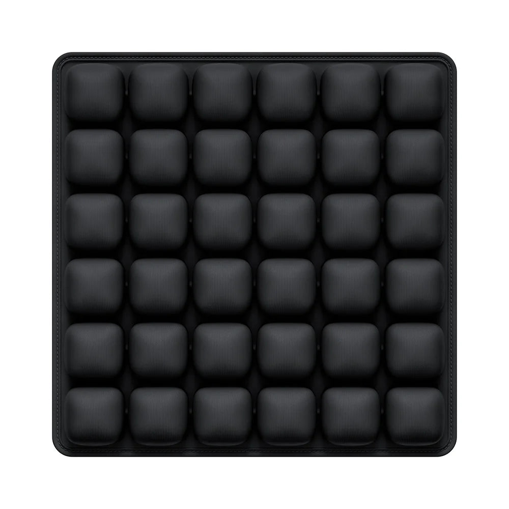 Inflatable Seat Cushion 3D Air Seat Cushion Inflatable Chair Pad for Office Chair Wheelchair - 001-HG001BLK01 / 44x44cm