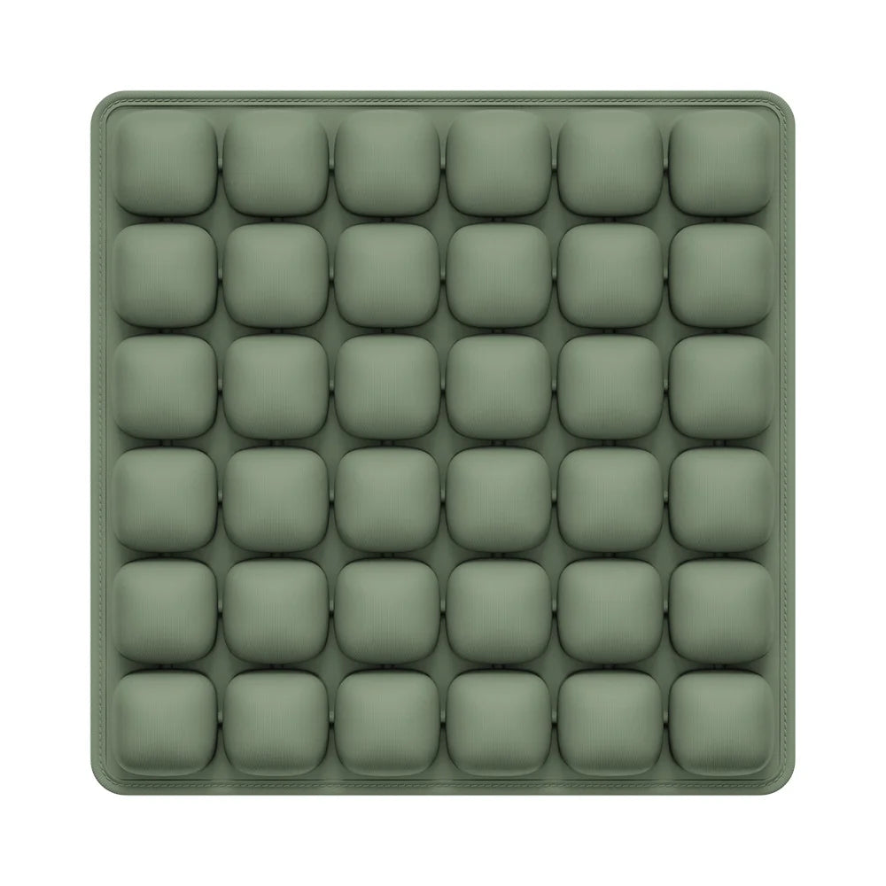 Inflatable Seat Cushion 3D Air Seat Cushion Inflatable Chair Pad for Office Chair Wheelchair - 005-HG001GRN01 / 44x44cm