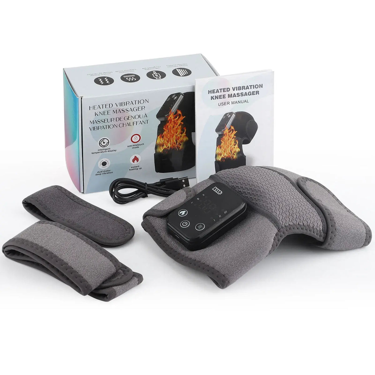 Intelligent Electric Heating Knee Protection Massage Warm Compress Joint Protection Neck Shoulder Knee Vibration Device - Nexvibe