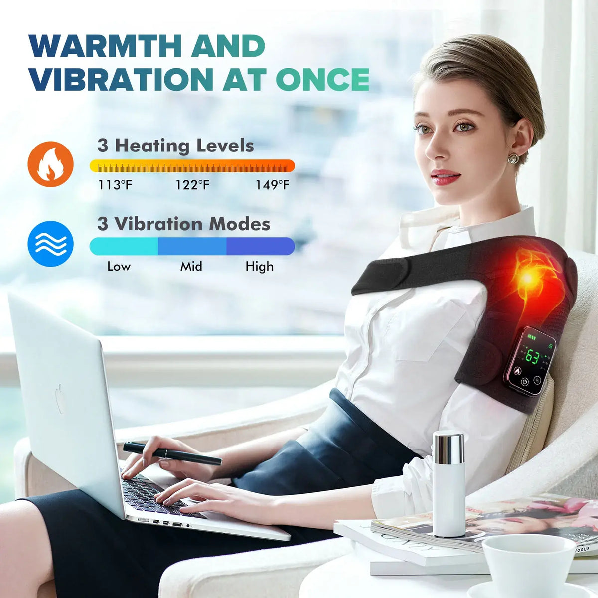 Intelligent Electric Heating Knee Protection Massage Warm Compress Joint Protection Neck Shoulder Knee Vibration Device - Nexvibe
