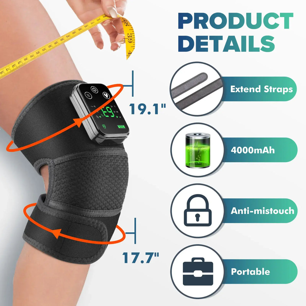 Intelligent Electric Heating Knee Protection Massage Warm Compress Joint Protection Neck Shoulder Knee Vibration Device - Nexvibe