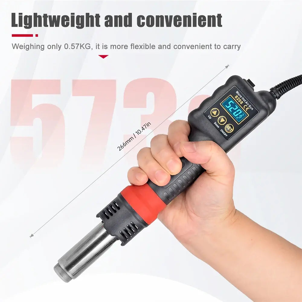 JCD 750W Micro Heat Gun Rework Soldering Air Station LCD Digital Hair Dryer 220V 110V For BGA SMD Hot Air Soldering