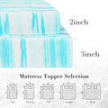 JHK 2-3 Inch Memory Foam Mattress Topper Queen Size Thick Gel Cooling Mattress Soft and Breathable Bed Topper Bedroom
