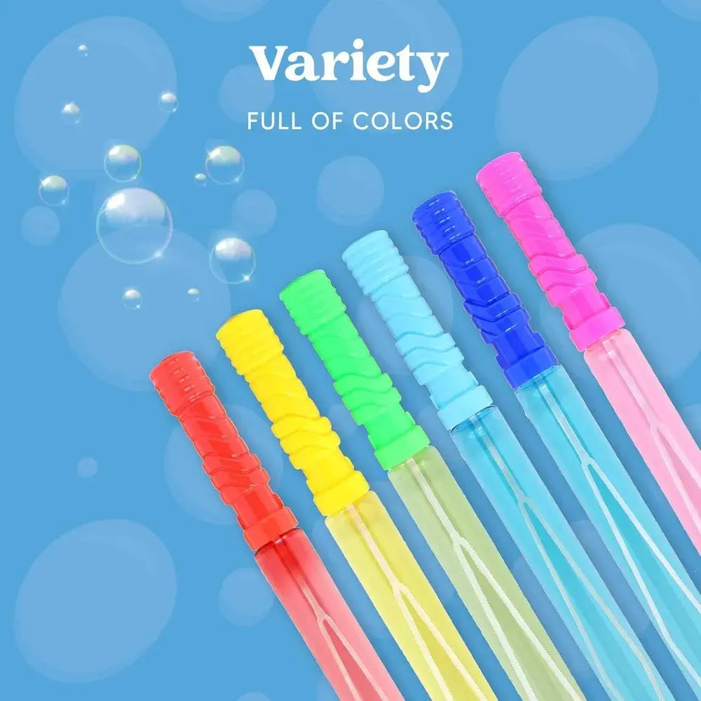 JOYFY 24 Pack 14.6'' Big Bubble Wands Bulk for KidsSummer Toy OutdoorActivity Bubbles Party Favors Supplies - Nexvibe
