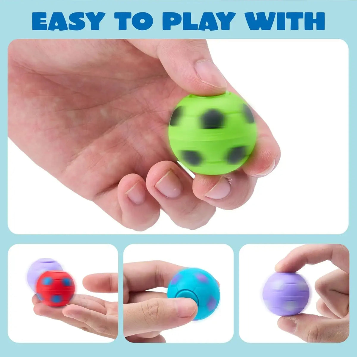 JOYFY 36 Pack Soccer Fidget Spinners Soccer Party Favors Fidget Toys Bulk Goodie Bag Stuffers for Kids Birthday Chirstmas Party - Nexvibe