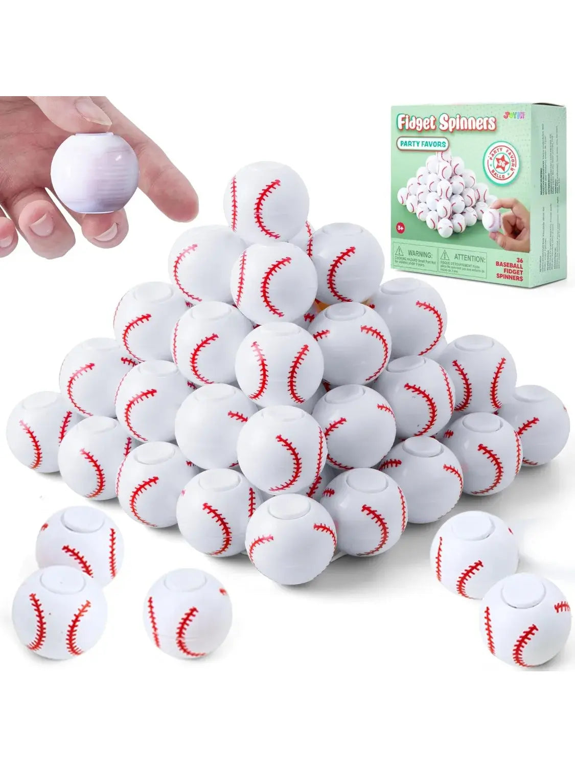 JOYFY 36 Pack Soccer Fidget Spinners Soccer Party Favors Fidget Toys Bulk Goodie Bag Stuffers for Kids Birthday Chirstmas Party - Nexvibe