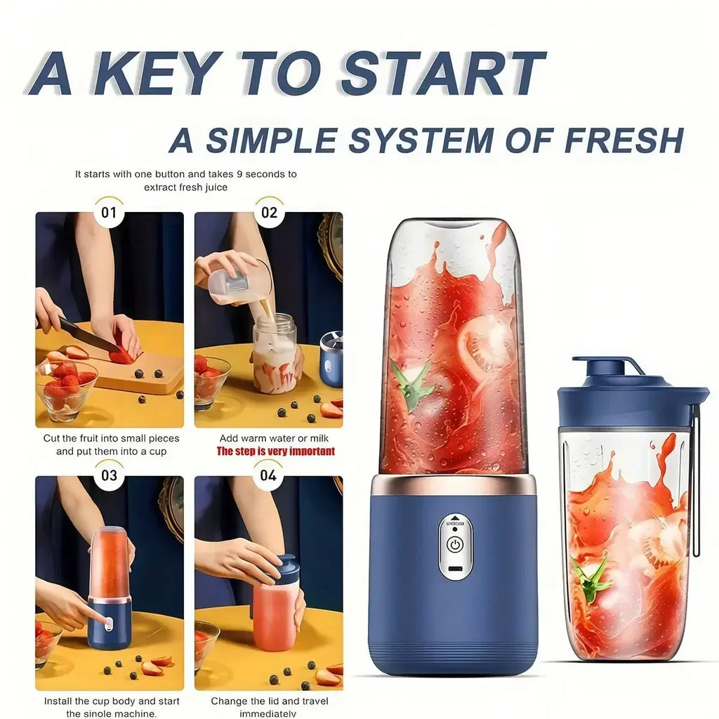 Juicer Blender for Kitchen & Gym, Powerful Fruit & Vegetable Blender with Juice Cup, Ideal Gift for Mom, Household Appliances - Nexvibe