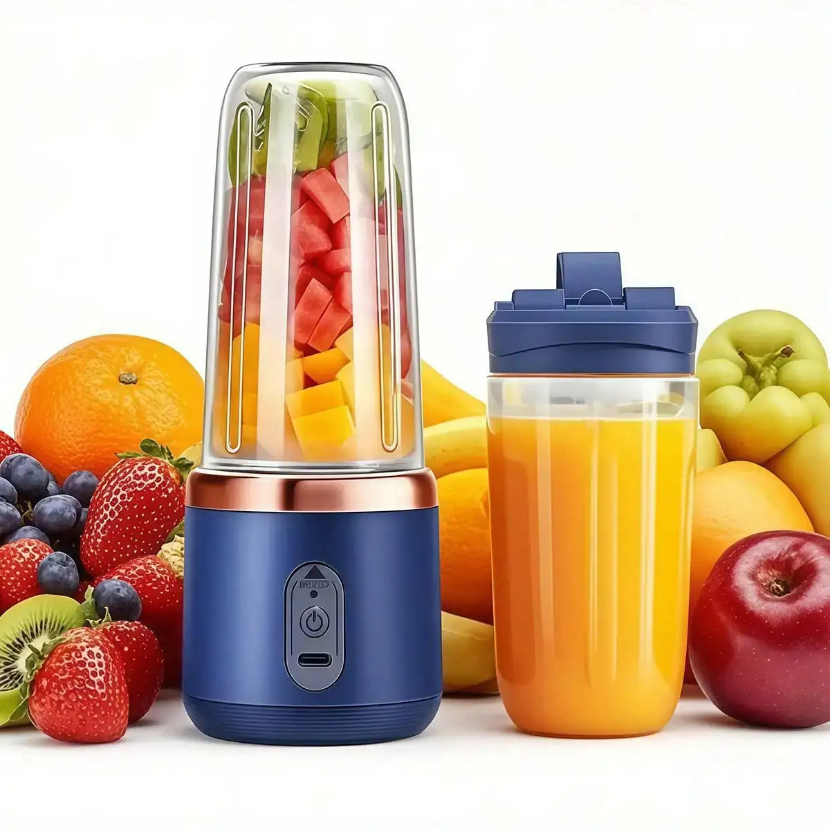 Juicer Blender for Kitchen & Gym, Powerful Fruit & Vegetable Blender with Juice Cup, Ideal Gift for Mom, Household Appliances - Nexvibe