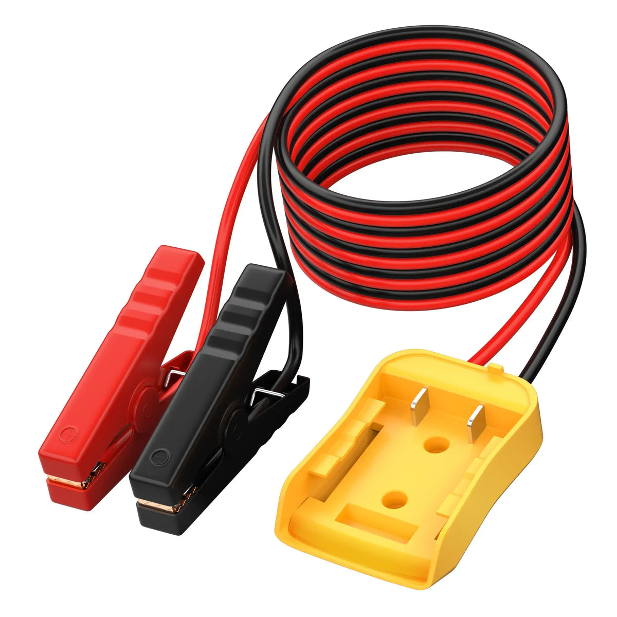 Jumper Cable Clamps with Power Wheel Battery Adapter For DE.WALT 20V Batteries Jumper Starter for Car Jump Starting Using Tool - Nexvibe
