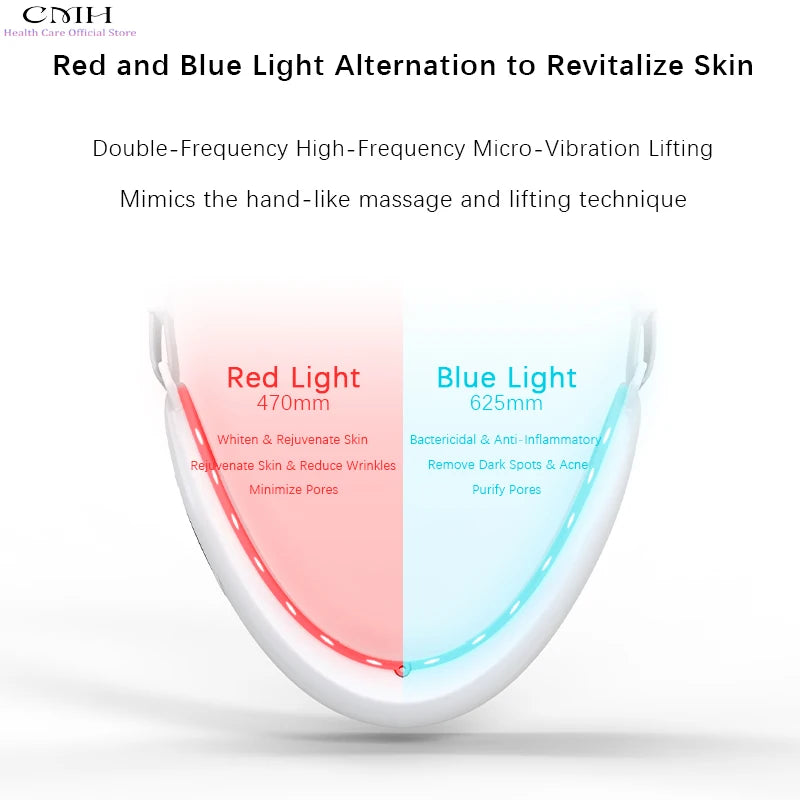 Lady Health Care V-Line Electric Face Massager Double Chin Eliminator Vibration Facial Vibration Massage Fat Reducer