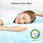 MCQ 2 Inch Soft Bed Mattress Full Size Memory Foam Gel Breathable Cooling Mattress Soft Bed Topper Home Bedroom