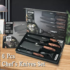 MDHAND Kitchen Knife Set Stainless Steel Knife 6-Piece Kitchen Tool Set Fruit Knife Essential Cooking Tools