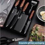 MDHAND Kitchen Knife Set Stainless Steel Knife 6-Piece Kitchen Tool Set Fruit Knife Essential Cooking Tools