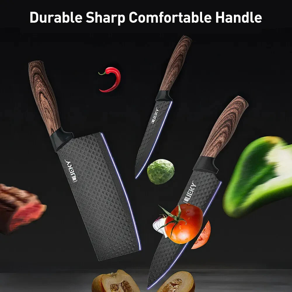 MDHAND Kitchen Knife Set Stainless Steel Knife 6-Piece Kitchen Tool Set Fruit Knife Essential Cooking Tools