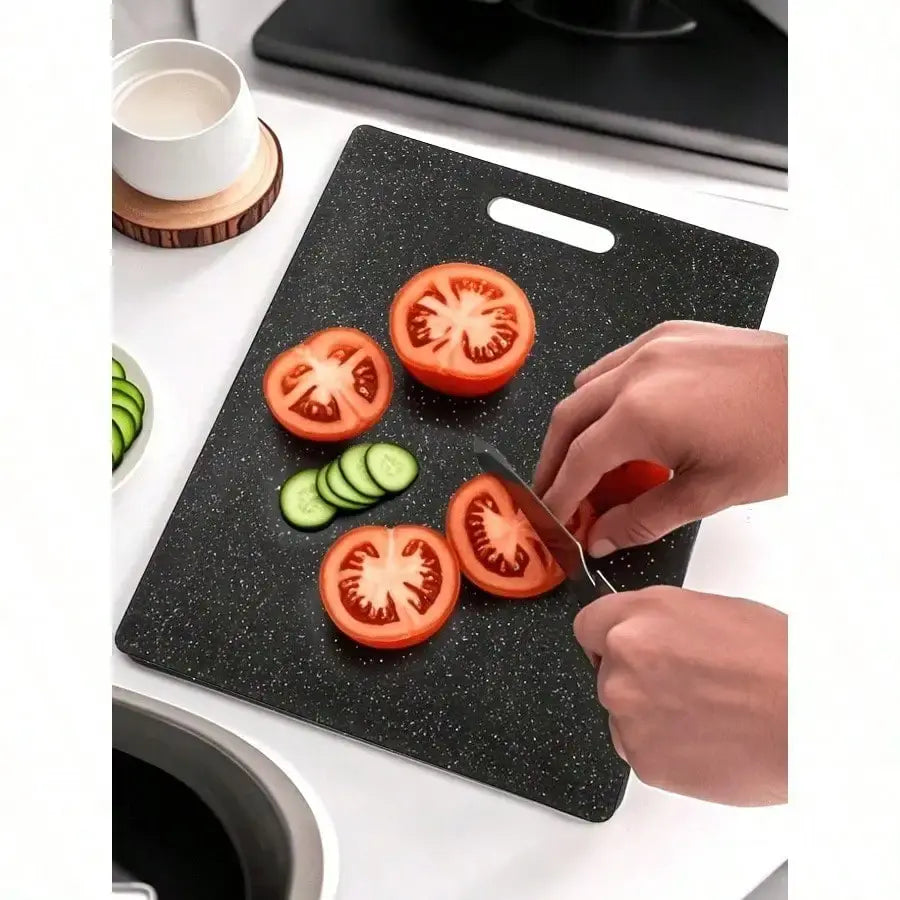 Marble Pattern Cutting Board Set (1/3 Pcs) – Multifunctional Kitchen Prep Board for Raw/Cooked Separation, Fruits & Kids’ Meals - Nexvibe